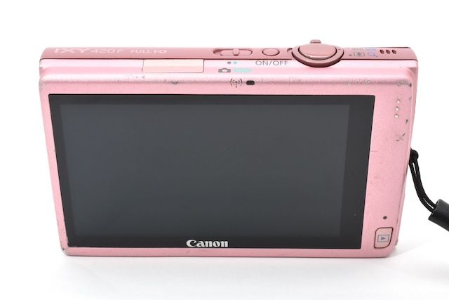 並品＞ Canon デジタルカメラ IXY 420F ピンク 光学5倍ズーム 広角24mm
