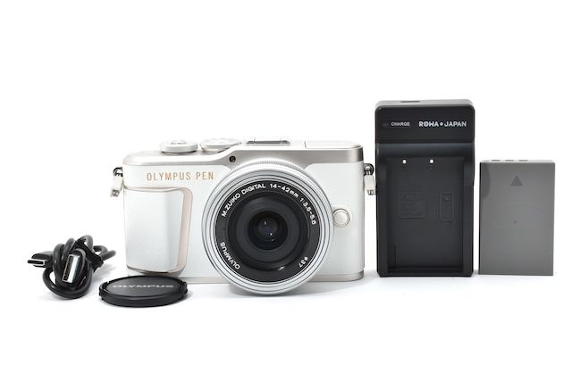 オリンパス OLYMPUS PEN E-PL 10 ダブルズームキット ホワイト