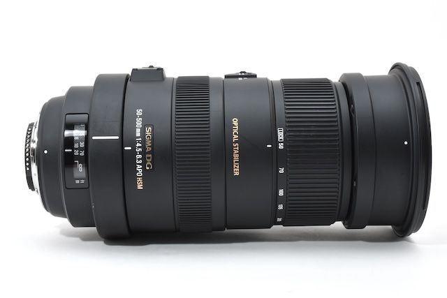 良品＞ SIGMA 超望遠ズームレンズ APO 50-500mm F4.5-6.3 DG OS HSM