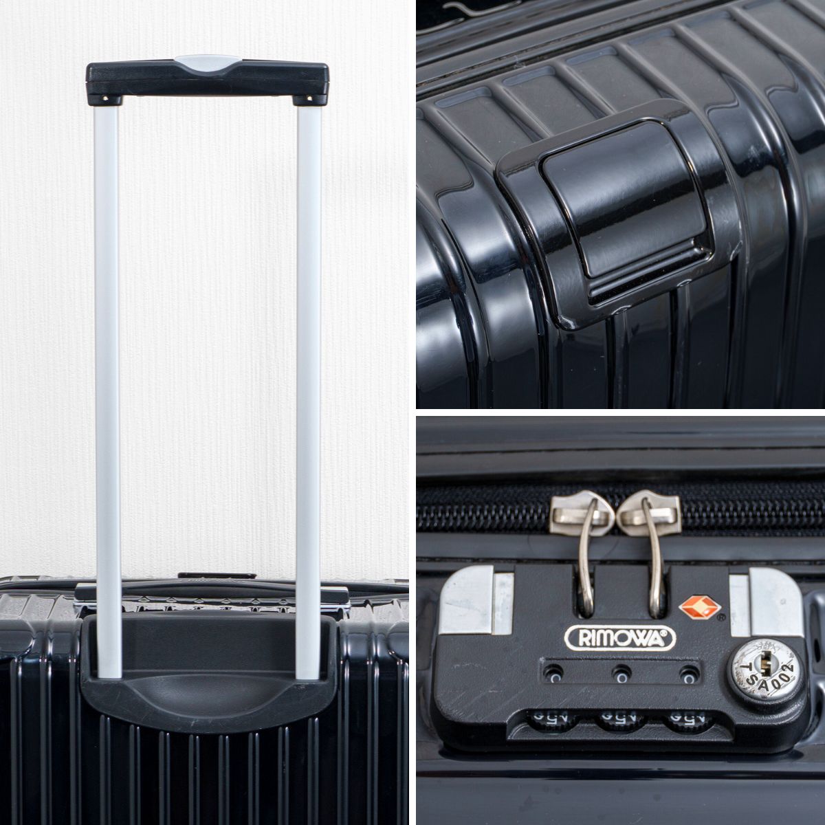 リモワ サルサ 63L 2輪 TSAロック チェックインM マットブラック 美品 RIMOWA リモワ SALSA DELUXE サルサデラックス 63L 2輪 TSAロック