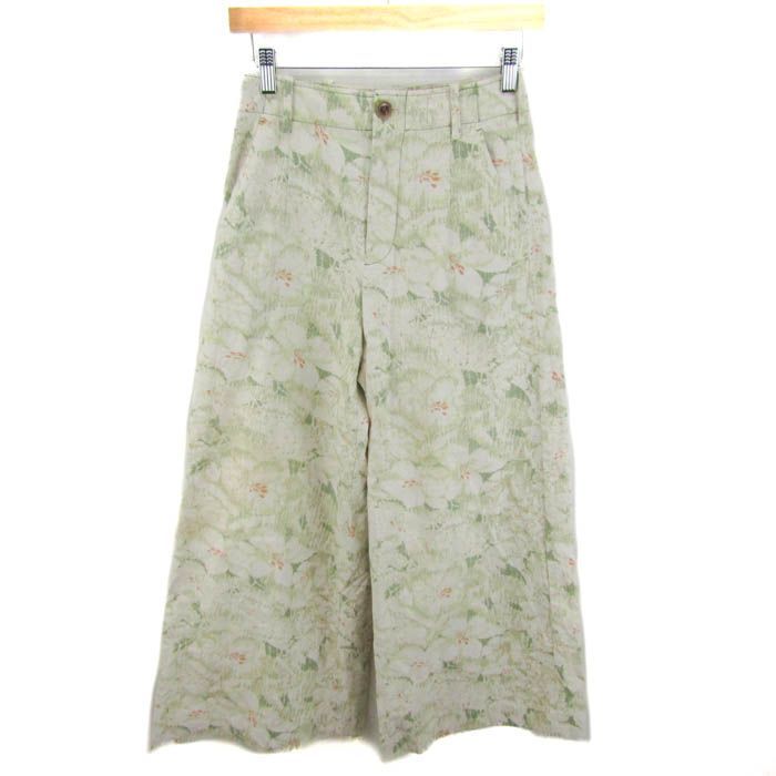 ロンハーマン ワイドパンツ 花柄 リネン混 ボトムス レディース ロンハーマン ワイドパンツ 花柄 リネン混 ボトムス レディース