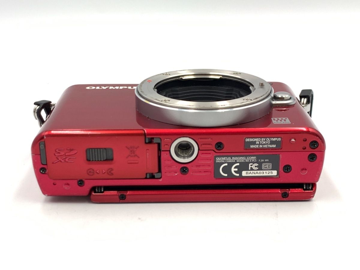 中古】 【難あり品】 オリンパス PEN Lite E-PL3 ボディ レッド - メルカリ