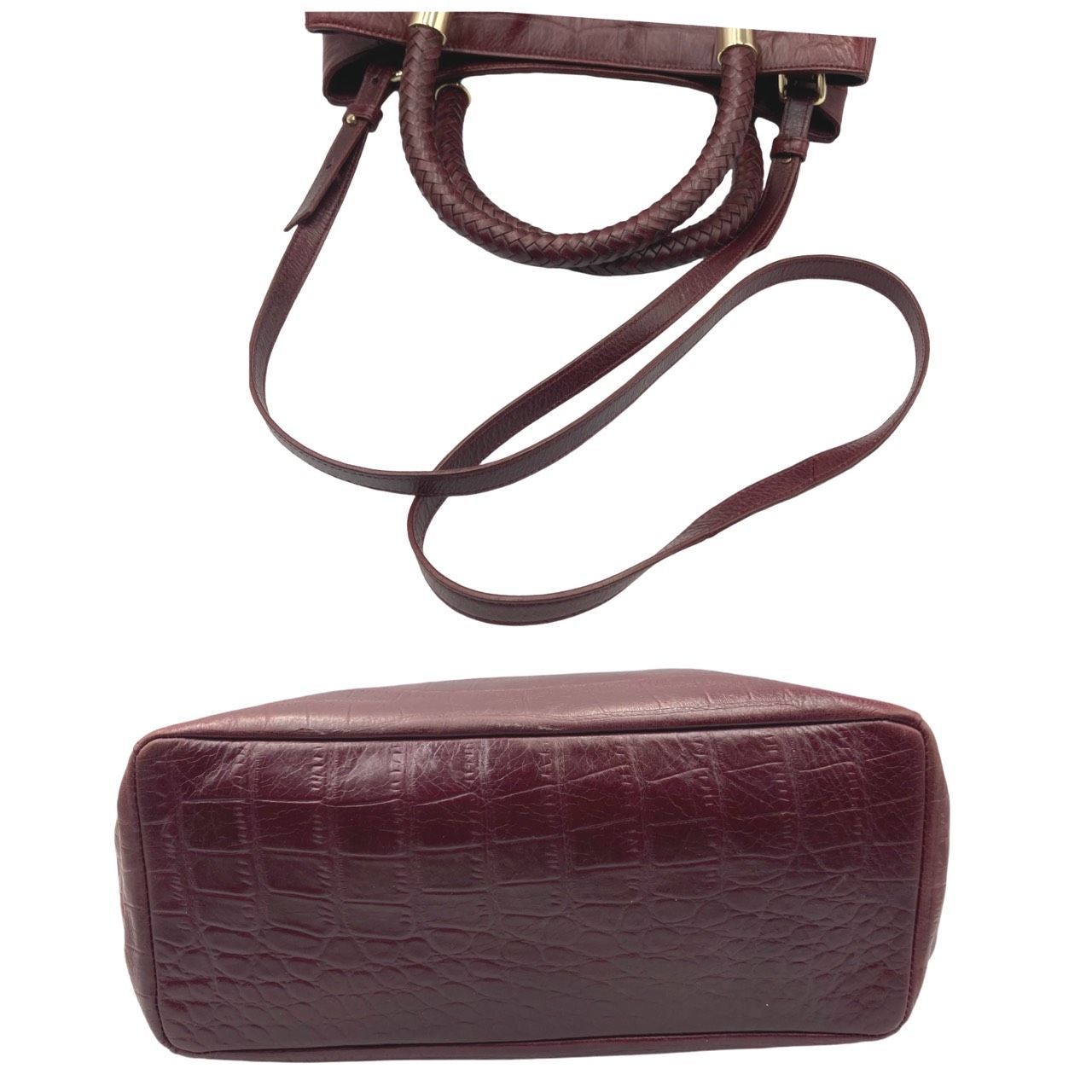 美品】COLE HAAN コールハーン 2wayバッグ クロコダイル（鰐革 