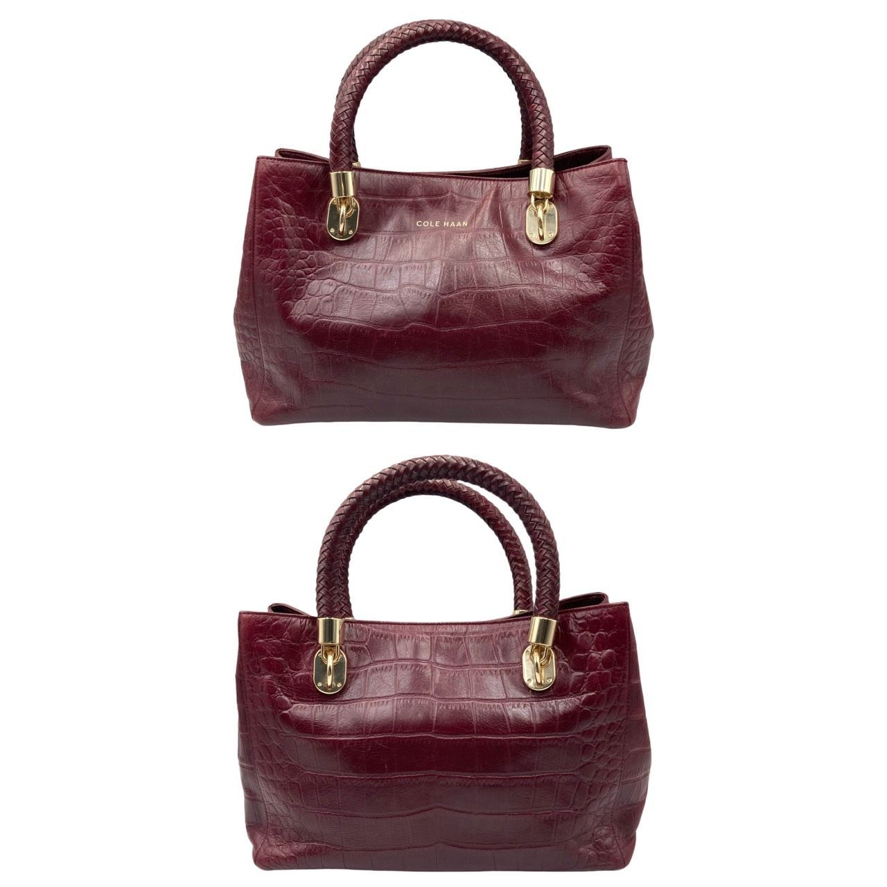 美品】COLE HAAN コールハーン 2wayバッグ クロコダイル（鰐革 