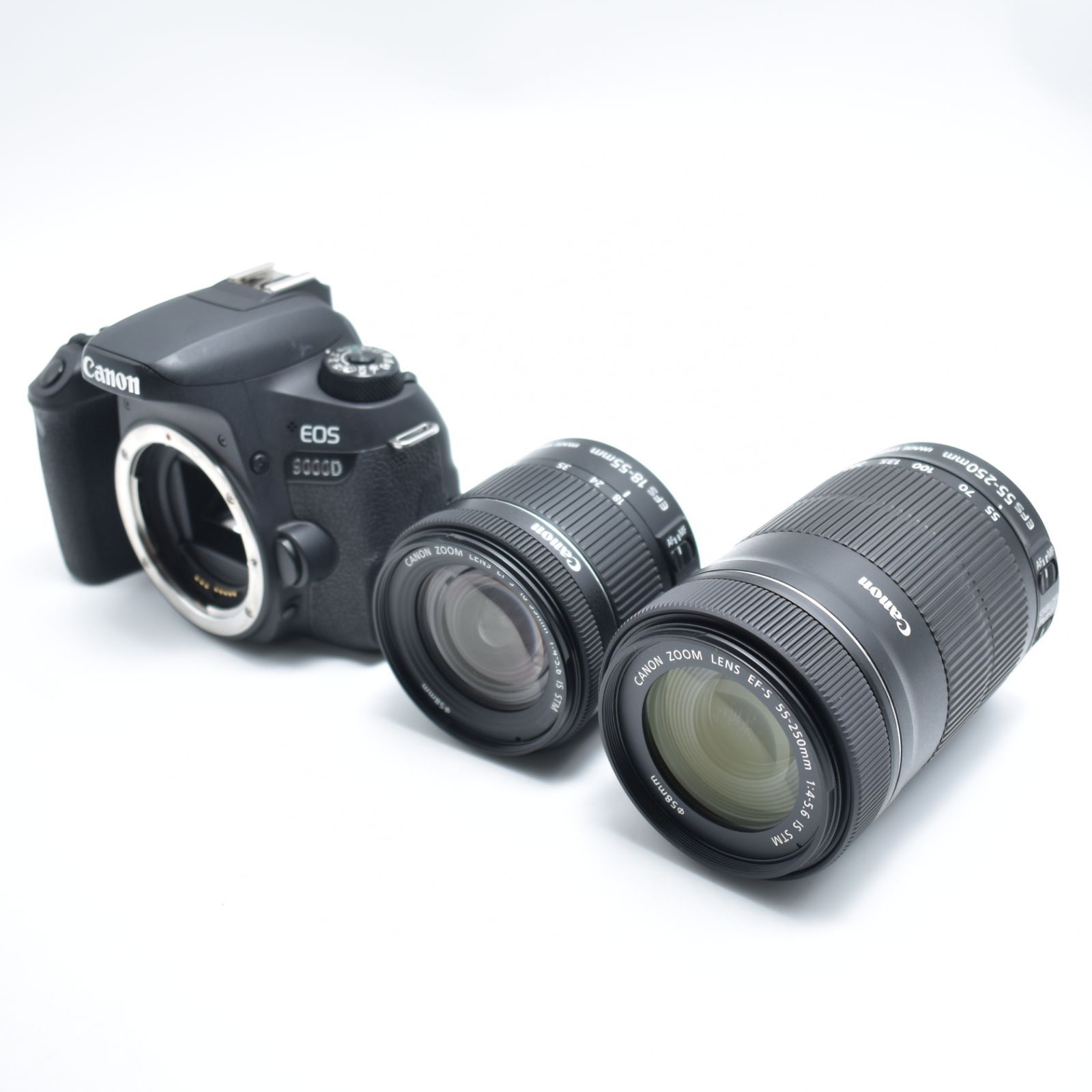 B 10451 Canon デジタル一眼レフカメラ EOS 9000 D ダブルズームキット EF S 18 55 mm 250 付属 WKIT