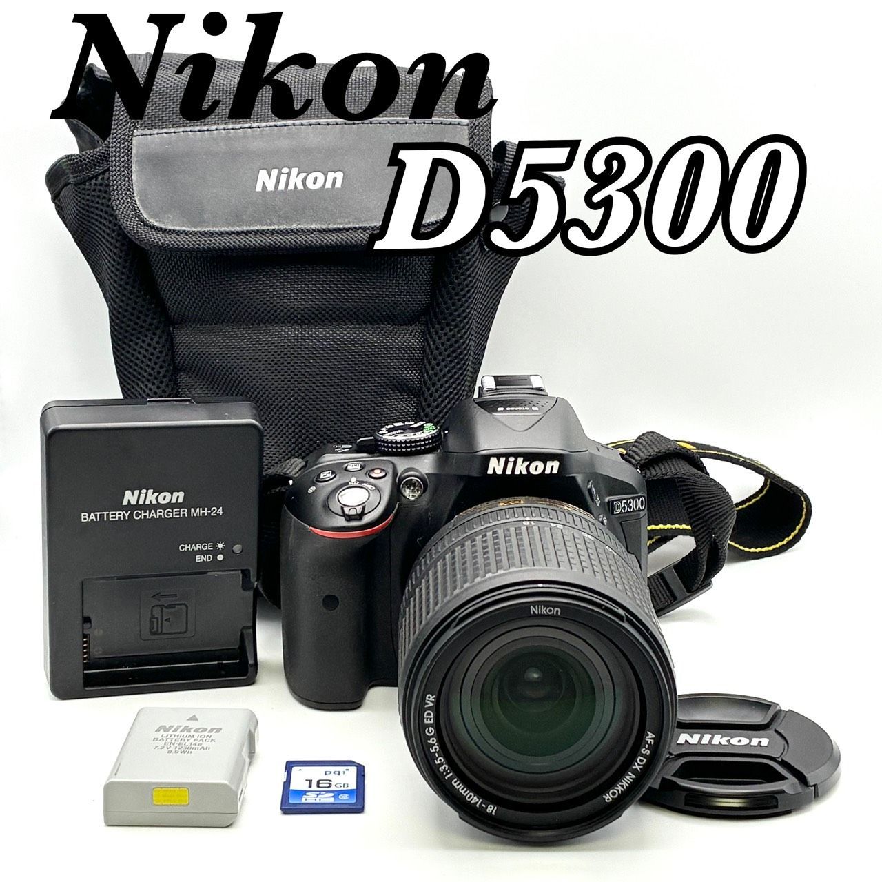 りん.出品❤Nikon d5300❤Nikon 18-140mmセット❤ 極美品 完動品】Nikon D5300 ニコン デジタル一眼レフカメラ レンズ AF