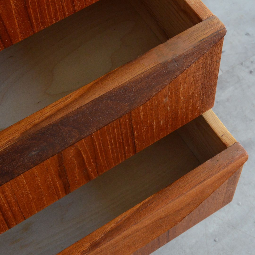 デンマーク チーク材 3段チェスト 北欧家具 ヴィンテージ ミッド