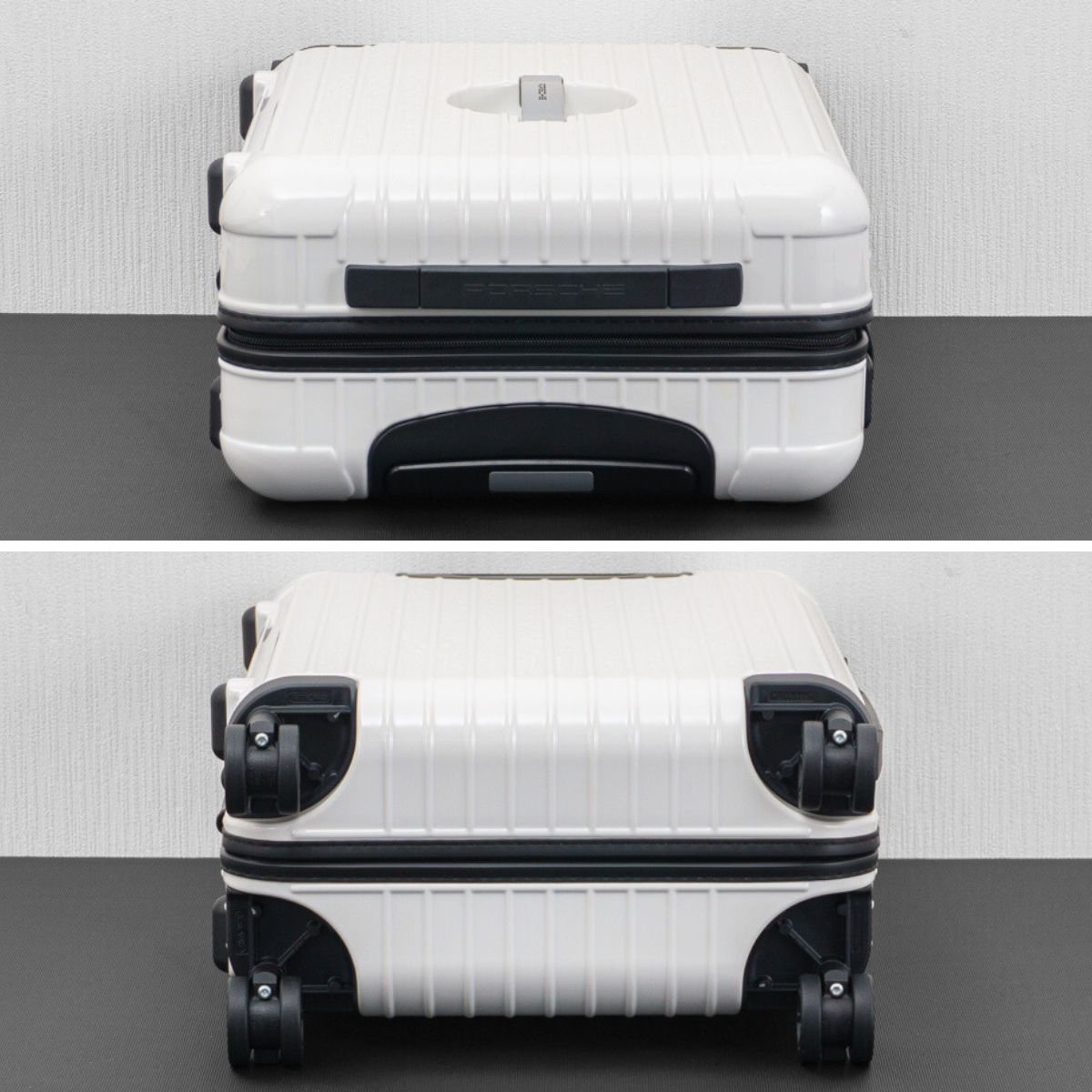 中古品RIMOWAリモワ×PORSCHEポルシェホワイト キャリーケース32L 中古