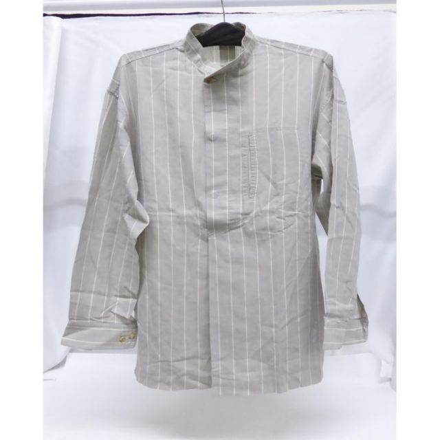 イッセイミヤケ ISSEY MIYAKE men L/Sストライププルオーバーシャツ