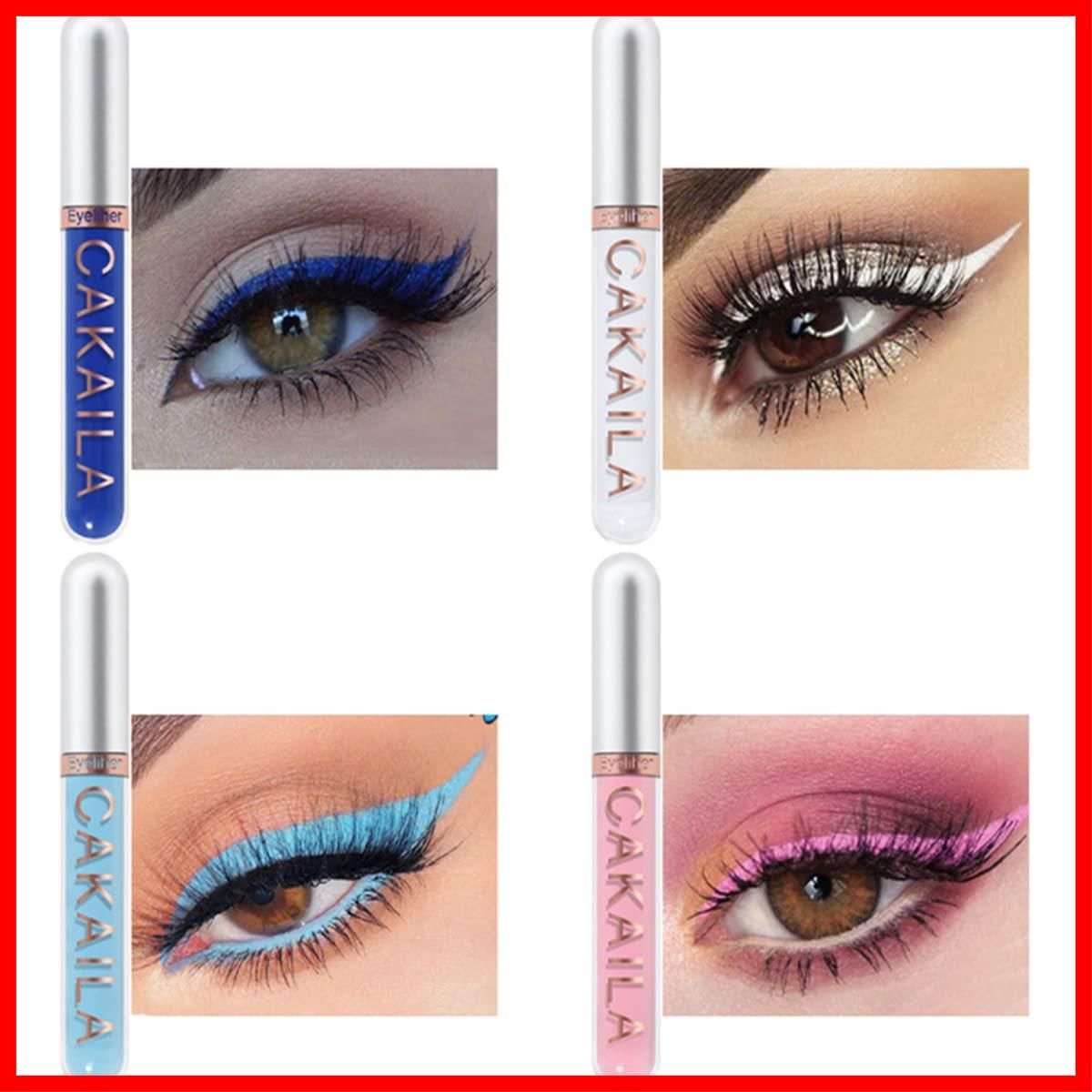  数量 01 マットリキッドアイライナーキット 防水長持ち速乾性スムーズスマッジングなしカラフルリキッドアイライナーペンハイピグメントアイライナーペンシルセット アイライナー メイクアップ