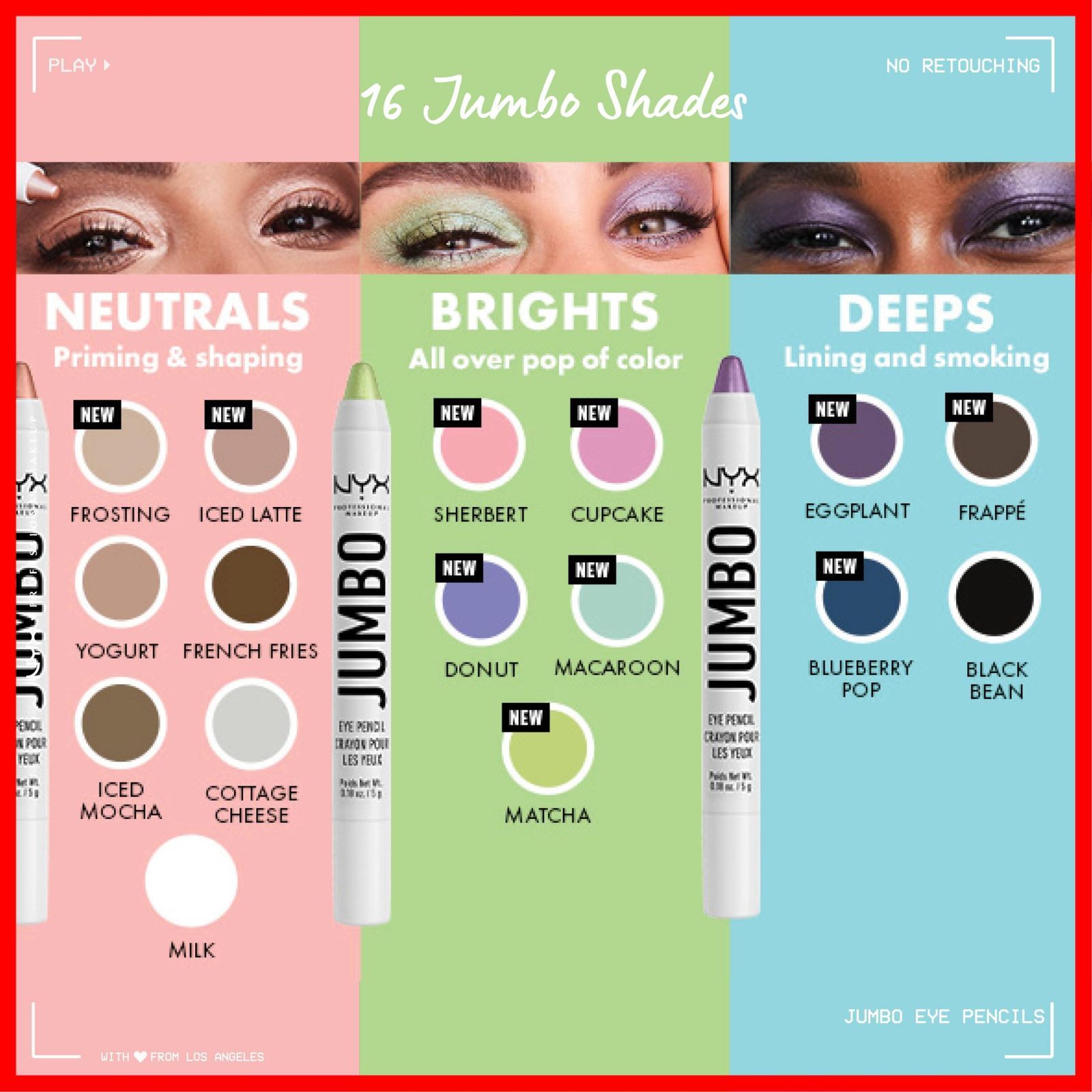  JUMBO EYE PENCIL NYX JEP 604 MILK 海外直送品 アイライナー メイクアップ