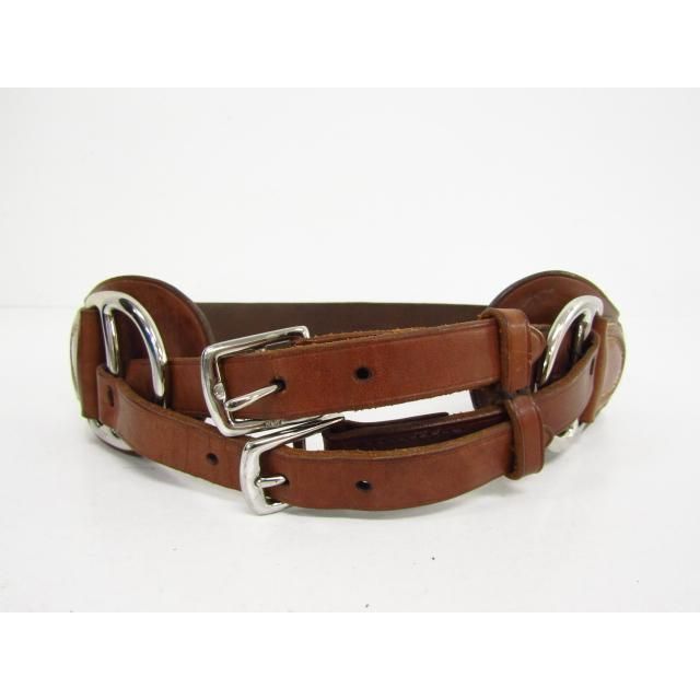RALPH LAUREN ラルフローレン レザー ダブルバックル ベルト☆AC26541