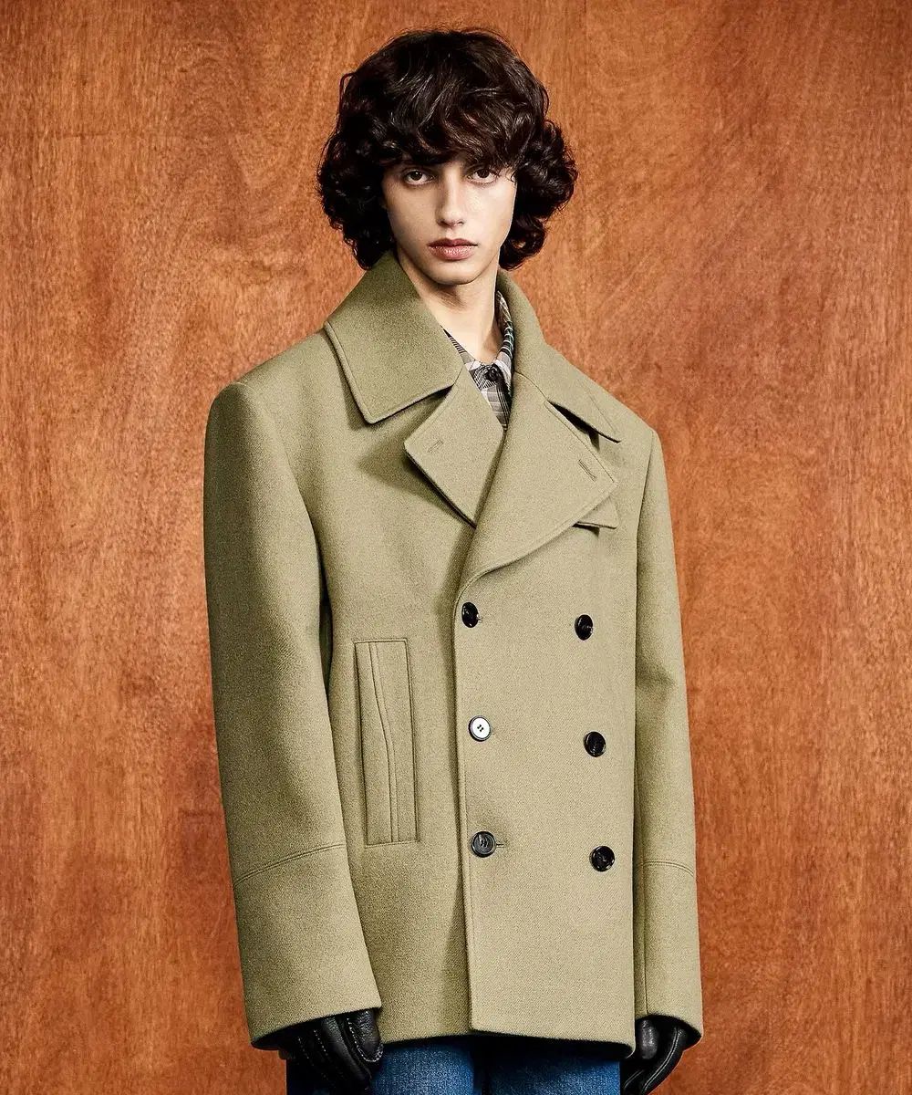 エルムード エディフランシス ピーコート オリーブ 46