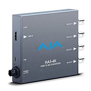 【中古】「未使用品」Aja ha5???4?K 4?K HDMI to SDI mini-converter 4?K