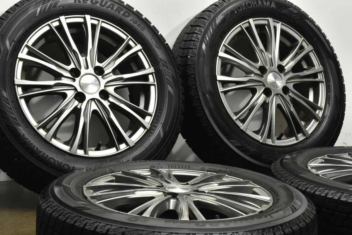 製 バリ溝 ヒューマンライン 15 in 5 J 43 PCD 100 ヨコハマ アイスガード iG 60 175 65 R アクア ヴィッツ フィット スイフト