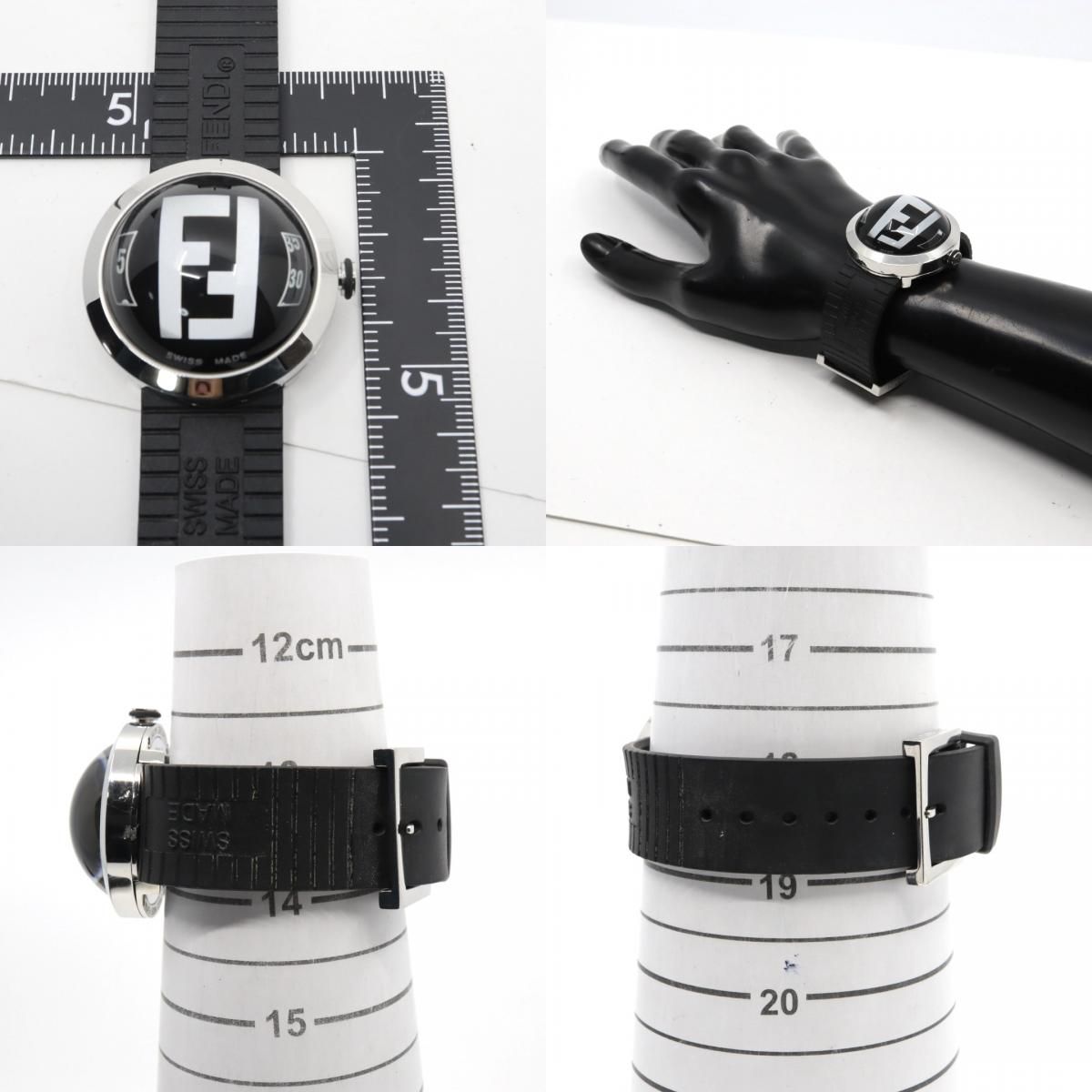 FENDI フェンディ 8010G ウォッチ 腕時計 ブラック文字盤 ドームガラス