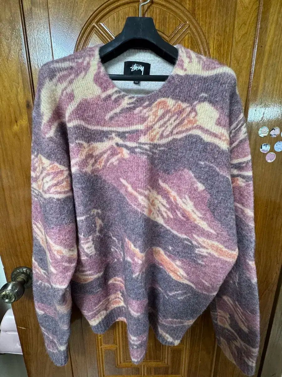 Stussy タイガー柄 ニットセーター STUSSY タイガー プリント セーター ブラウン L - メルカリ