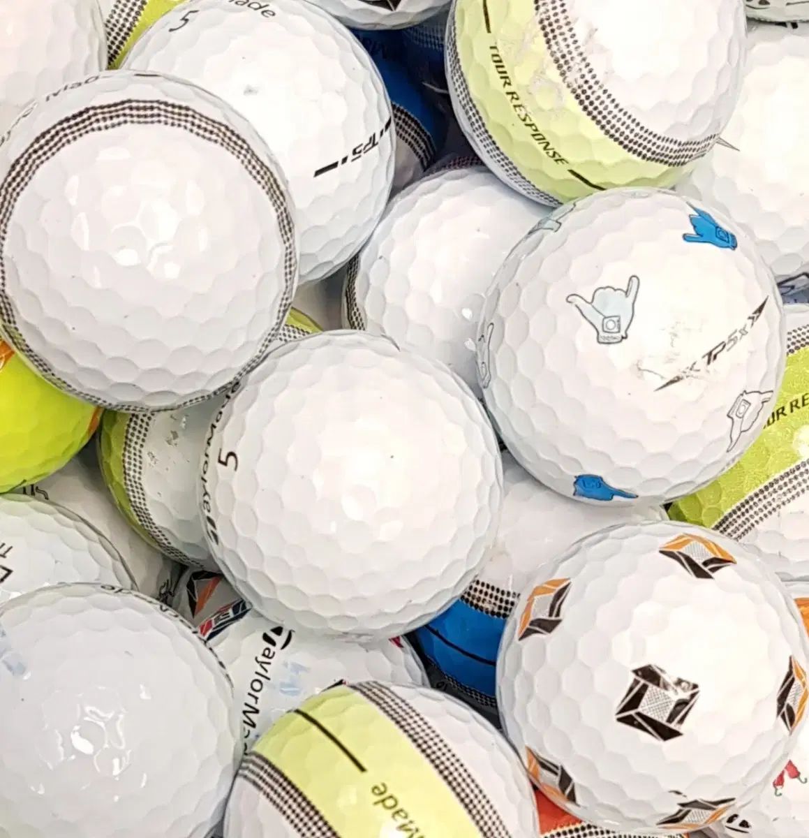 テーラーメイド ツアーレスポンス TP5 TP5X混合50個 ゴルフボール