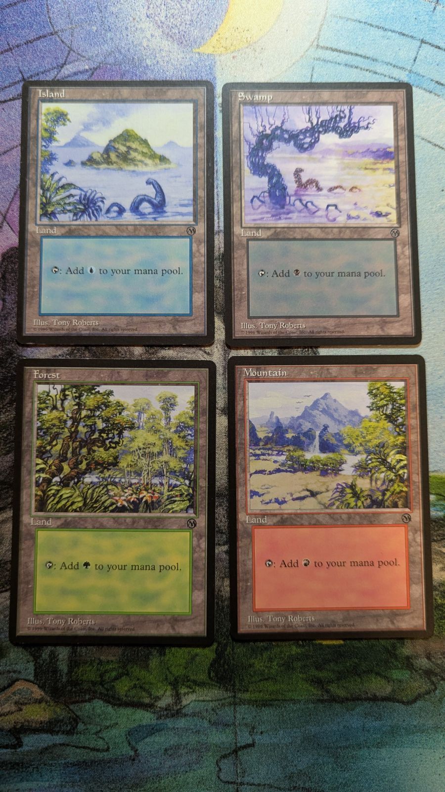 MTG 初代アリーナランド 沼 森 島 山 4種まとめ売り MTG 初代アリーナ