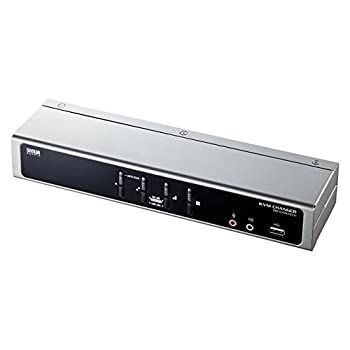 【中古】「未使用品」サンワサプライ デュアルリンクDVI対応パソコン自動切替器(4:1) SW-KVM4HDCN