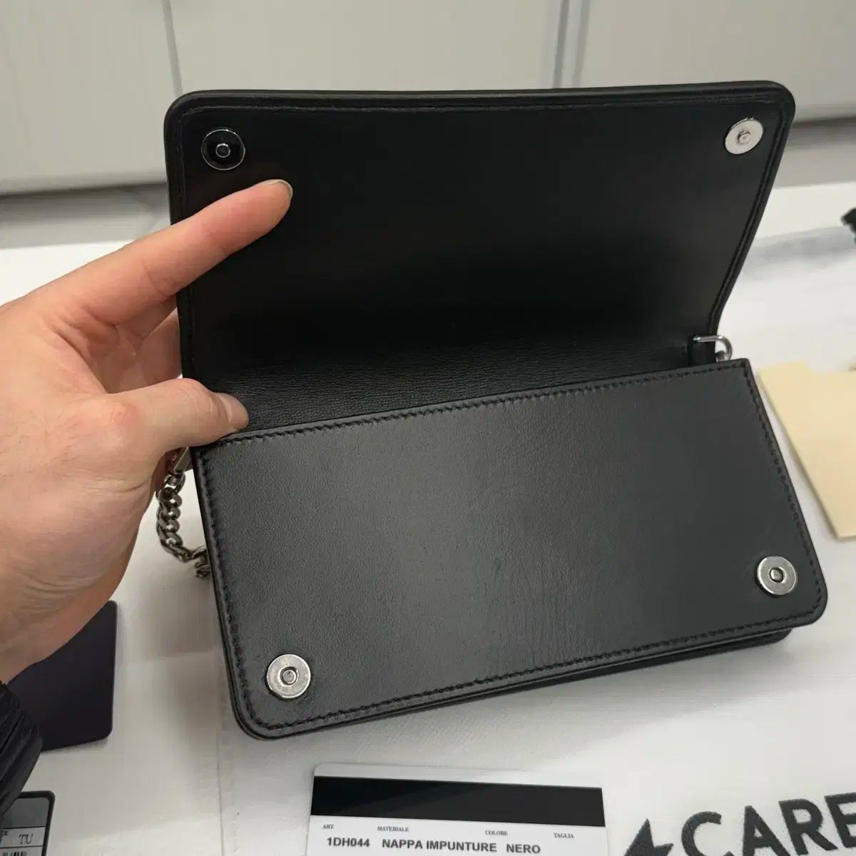  PRADA プラダ ナッパ チェーン クロスバック ブラック メッセンジャーバッグ ショルダーバッグ