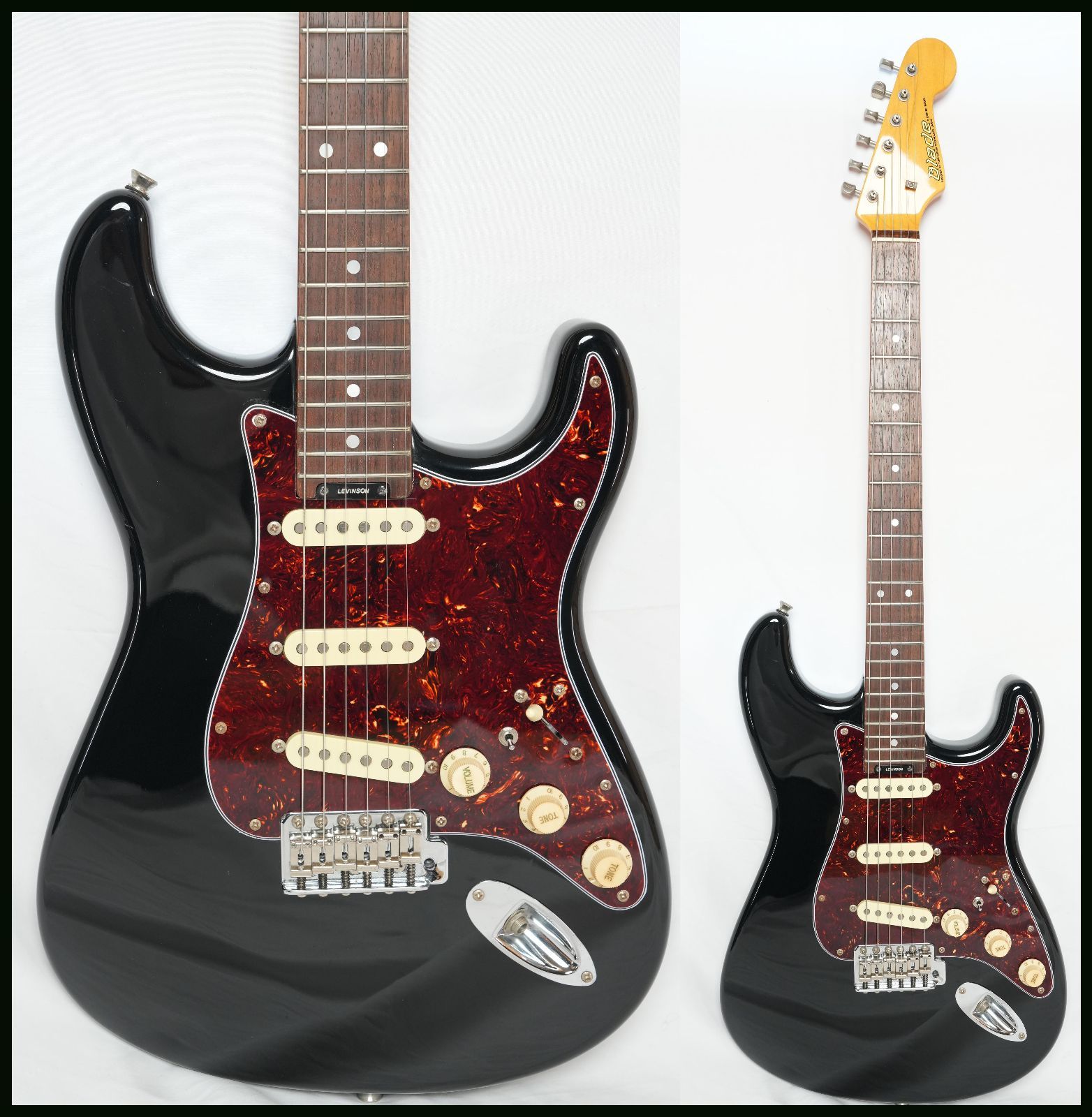 ブレイド（LEVINSON ）ストラトキャスター ☆BLADE/Levinson☆R-1 STRATOCASTER BLACK Levinsonピックアップ