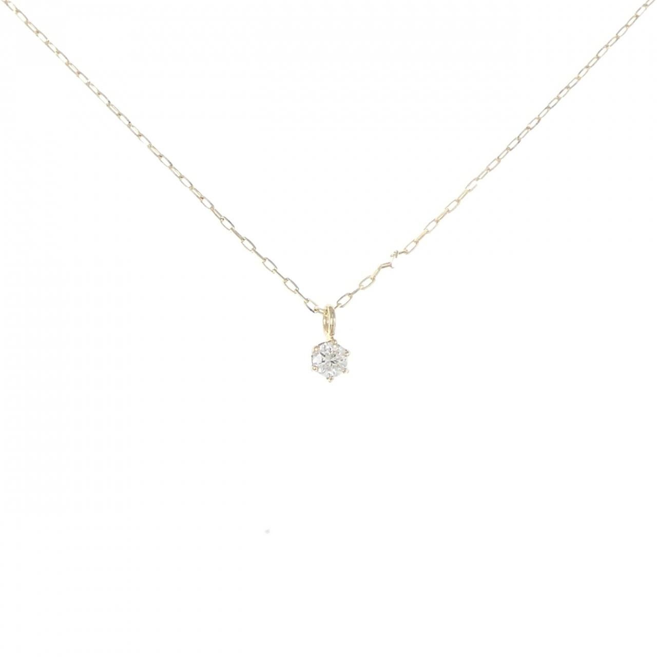 【リメイク】K18YG ダイヤモンド ネックレス 0.05CT