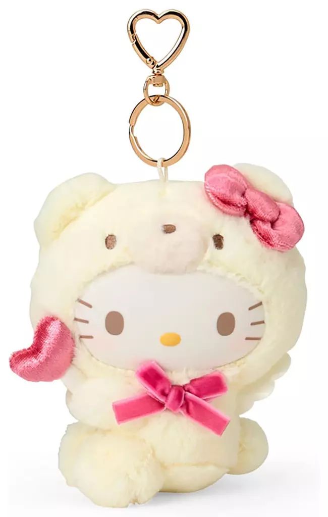 中古】キーホルダー ハローキティ(クマ) 着ぐるみマスコットホルダー