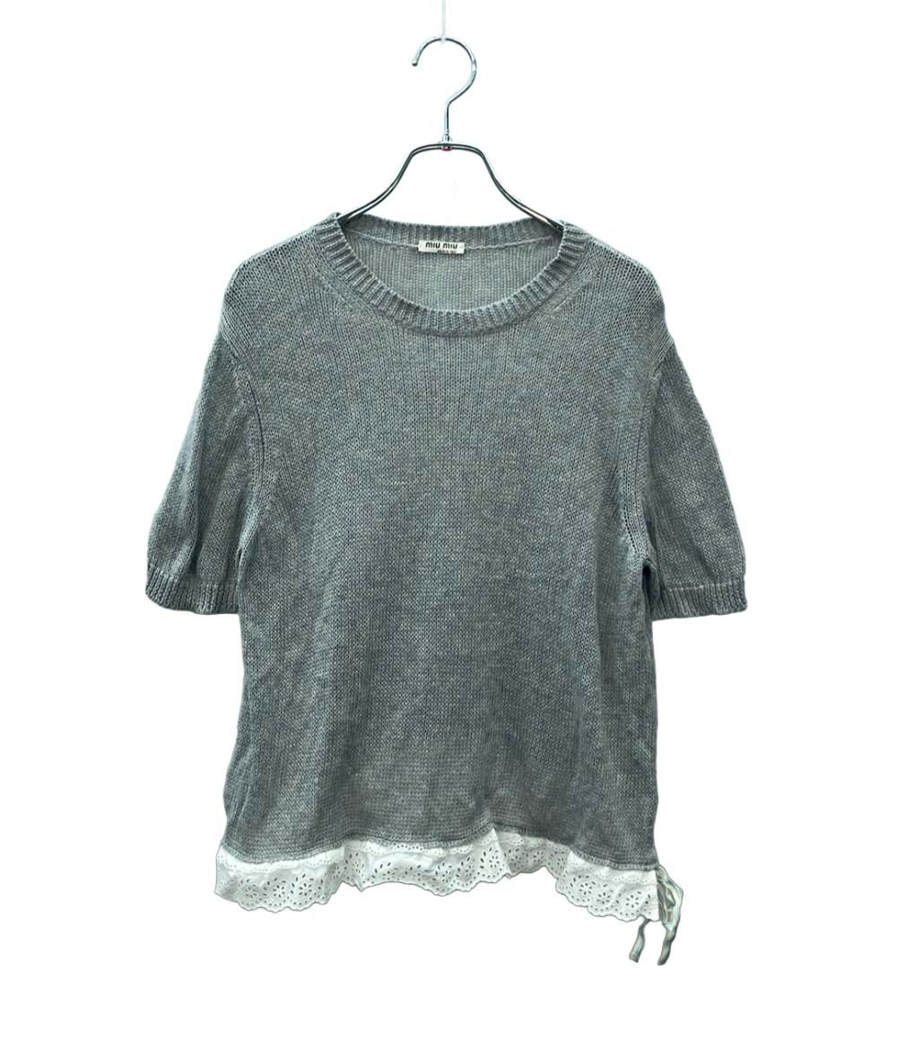 ミュウ ミュウ 半袖セーター レディース SIZE 40 (L) Miu Miu - メルカリ