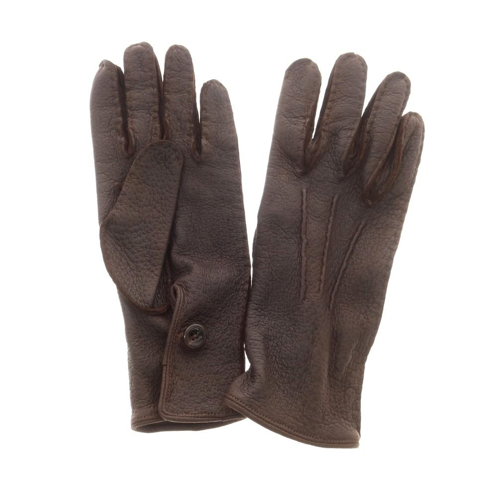 チェスタージェフリー CHESTER JEFFERIES レザー 手袋 グローブ ダークブラウン サイズ表記なし M位 メンズ