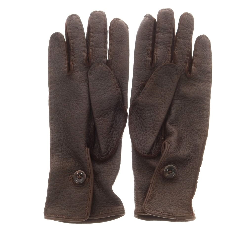 チェスタージェフリー CHESTER JEFFERIES レザー 手袋 グローブ ダークブラウン サイズ表記なし M位 メンズ