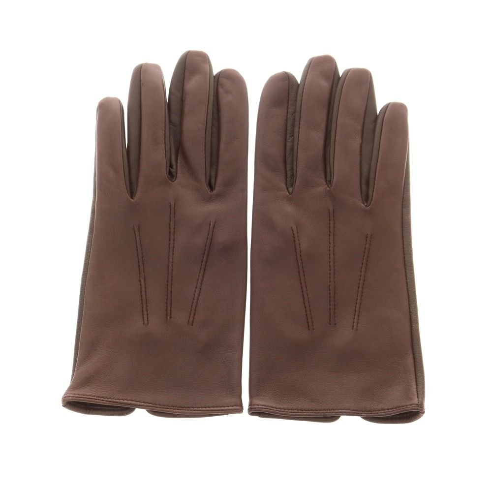 DENTS レザー手袋 ブラウン サイズ7 DENTS レザー手袋 ダークブラウン