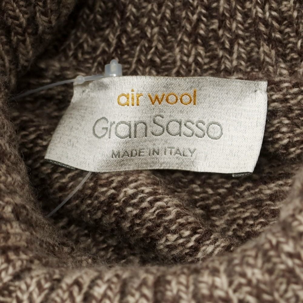中古】グランサッソ GRAN SASSO エアウール タートルネック プル