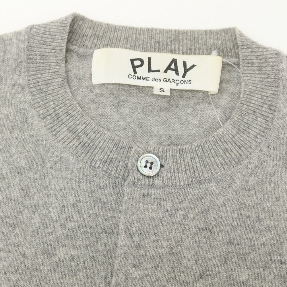 ギャルソン PLAY グレー カーディガン S PLAY COMME des GARÇONS