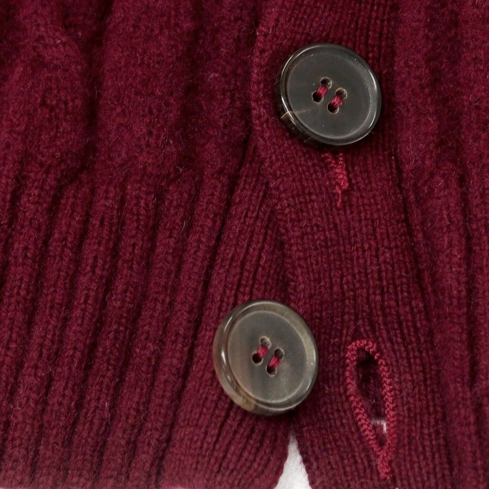 美品✨ザノーネ ウールニットカーディガン ワインレッド サイズ46 中古】ザノーネ ZANONE ウール カーディガン ワインレッド【サイズ46