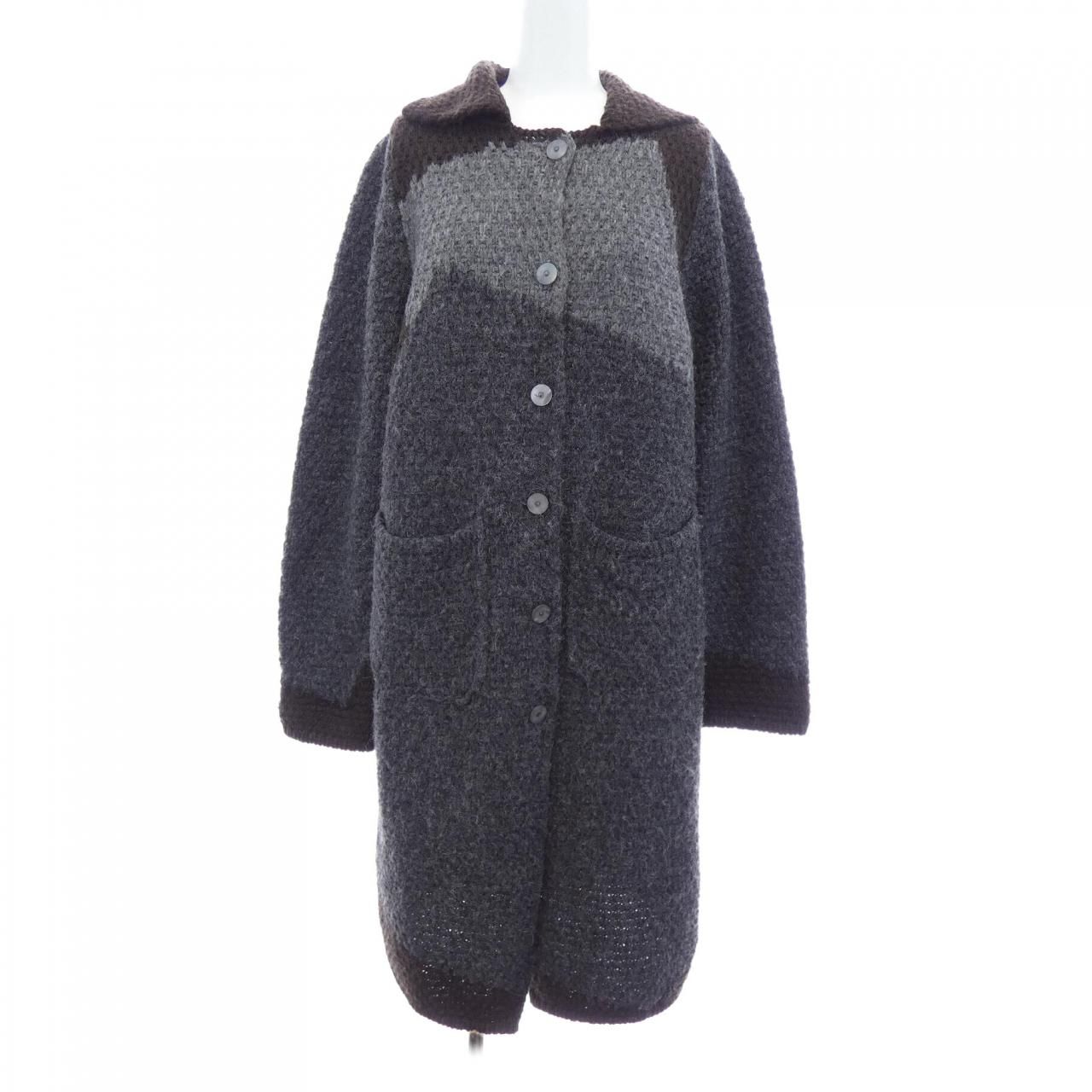 CIVIDINI ロングコート　ニットカーデガン　ウール100%　チヴィディーニ チヴィディーニ CIVIDINI ロングカーディガン - メルカリ