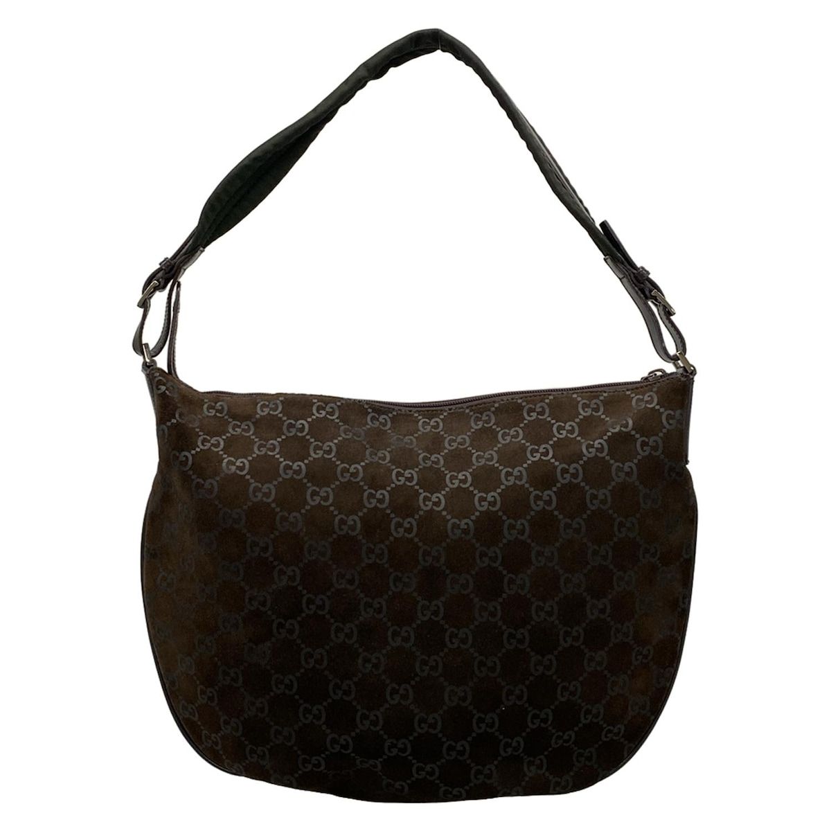 GUCCI(グッチ) ショルダーバッグ GG柄 11206 ダークブラウン レザー