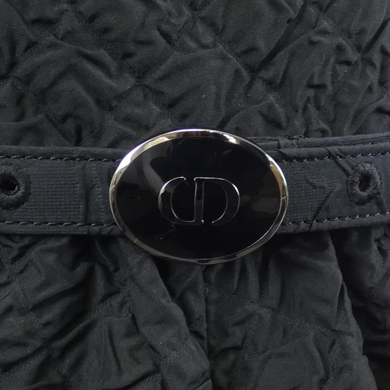 ディオール　クロッケ テクニカル ファブリック　ミディドレス　ワンピース　F34 DIOR | ベルト付き ミディドレス クロッケ テクニカル ファブリック