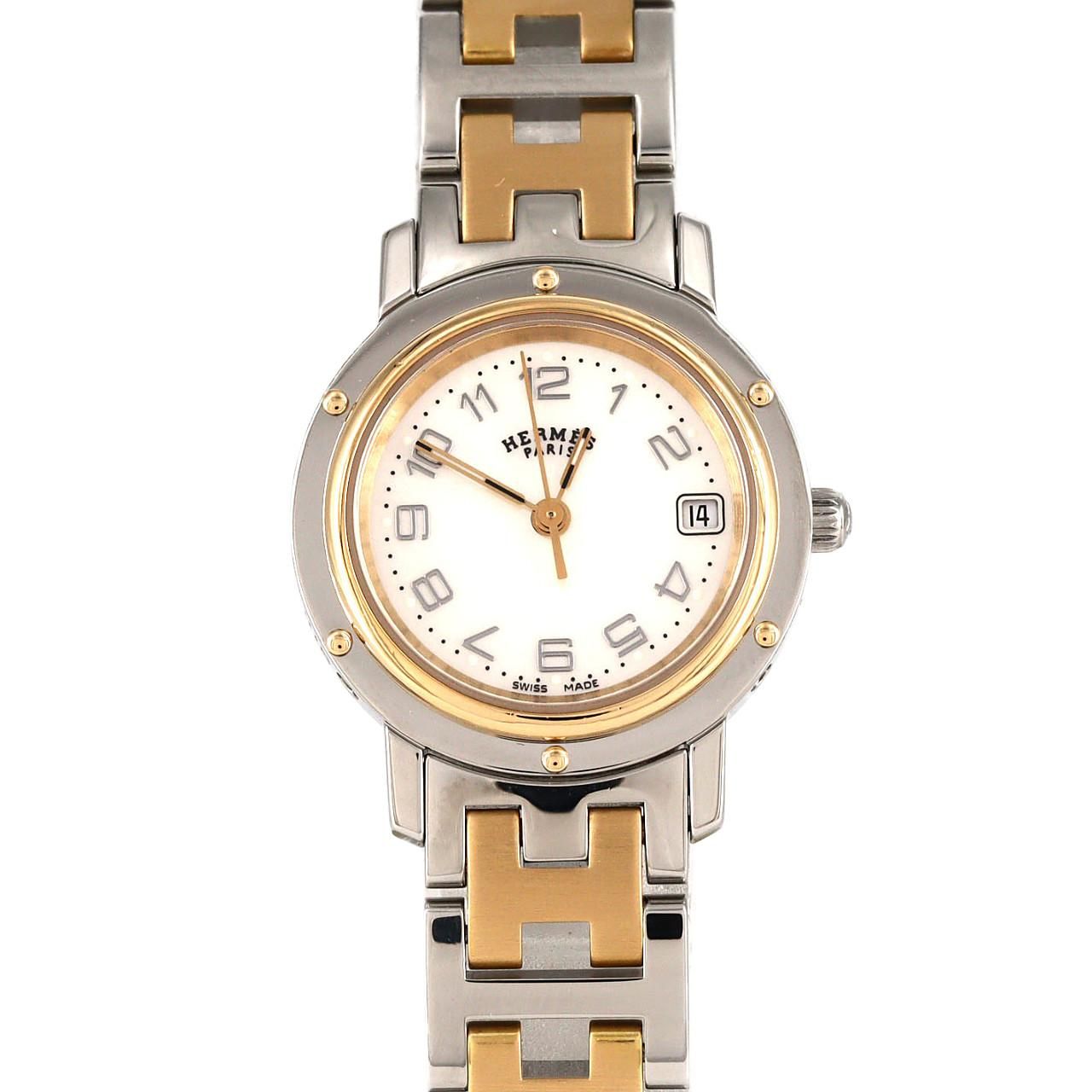 エルメス クリッパーナクレ コンビ CL4.220 SSxGP クォーツ - メルカリ