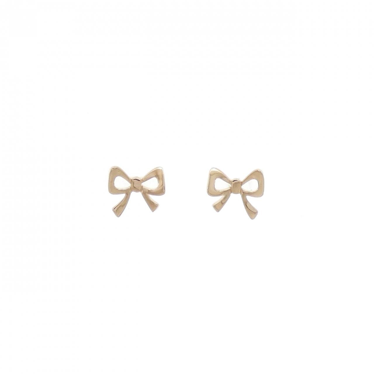 サマンサティアラ K18PG リボン ピアス