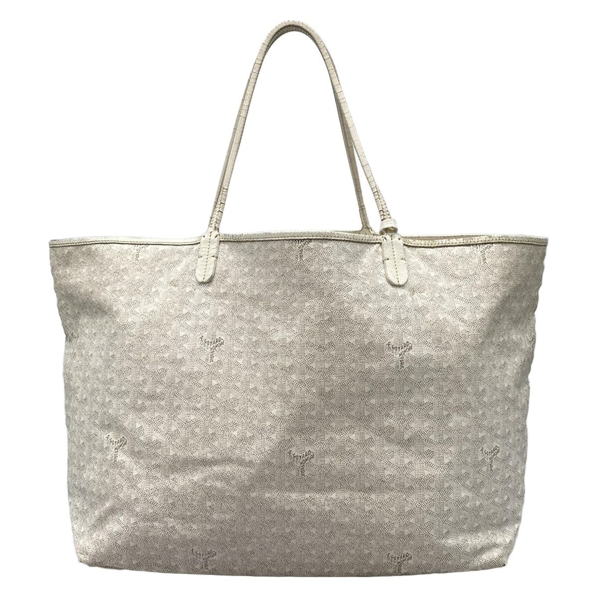 GOYARD(ゴヤール) トートバッグ サンルイGM 白 マーカージュ レザー