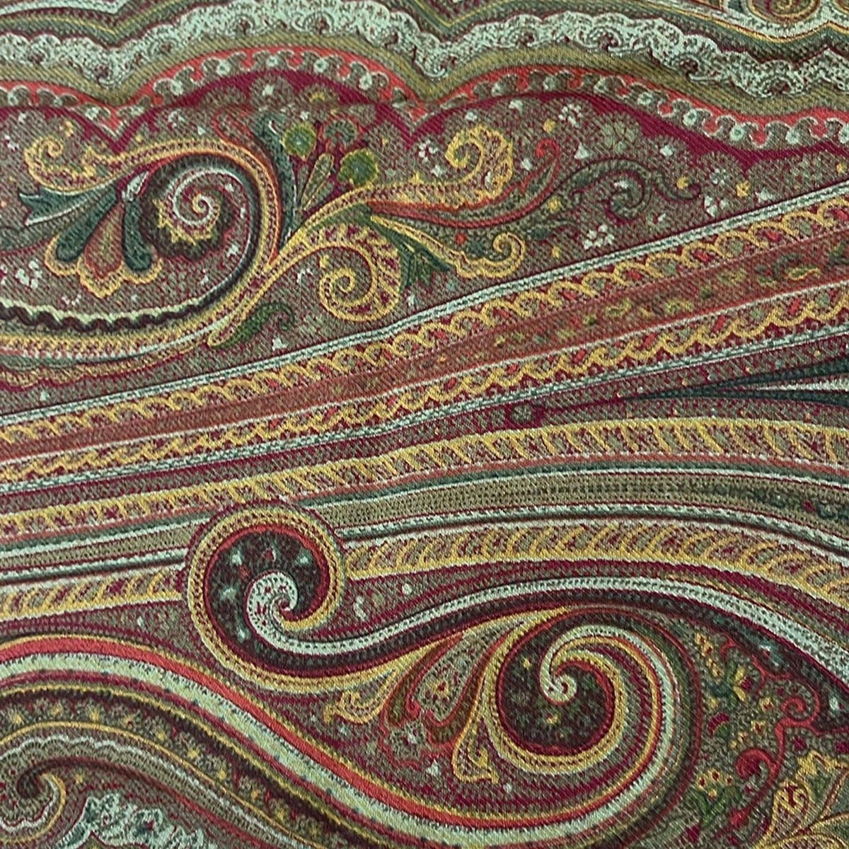 ETRO(エトロ) ストール(ショール)美品 - ブラウン×レッド×オレンジ