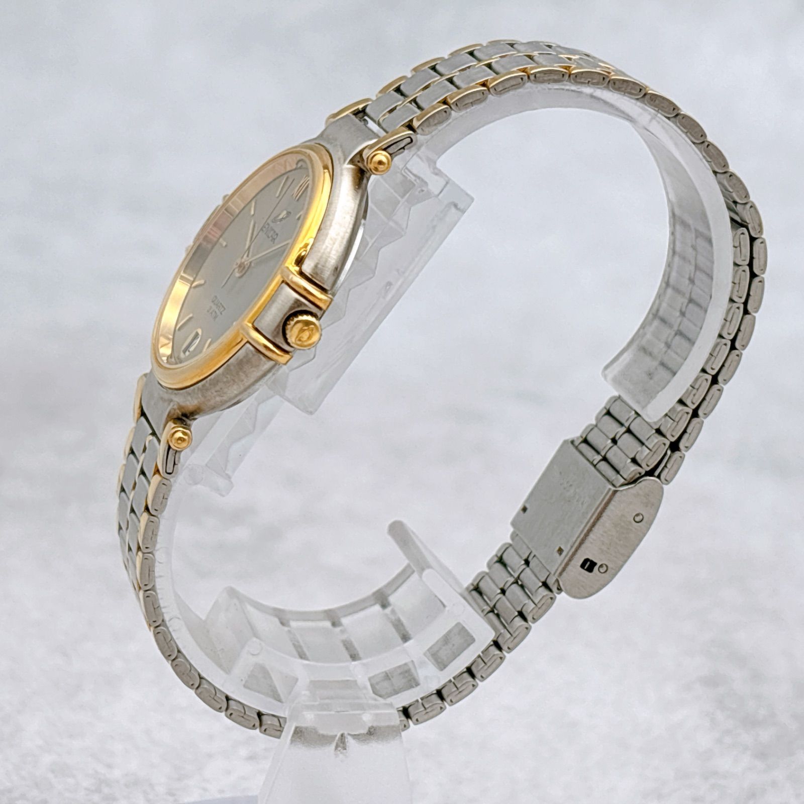 稼働 ENICAR エニカ レディース 腕時計 ゴールド シルバー コンビ