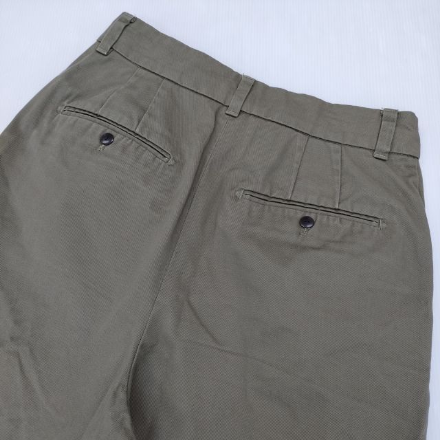 HUMAN WOMAN 甘撚コットンチノパンツ 定価18150円 チノパンツ カーキ
