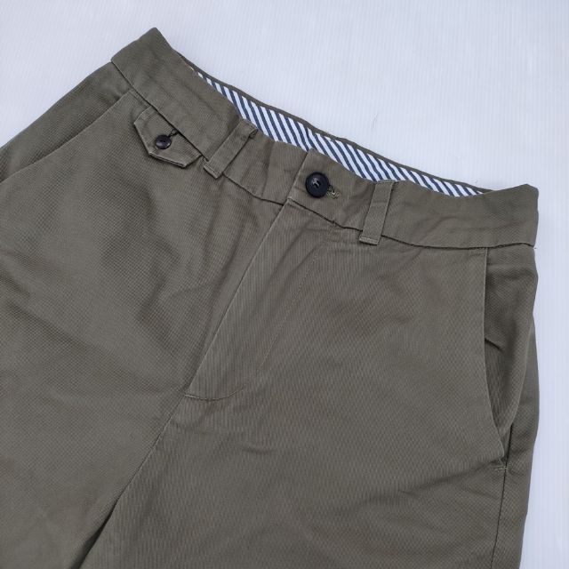 HUMAN WOMAN 甘撚コットンチノパンツ 定価18150円 チノパンツ カーキ