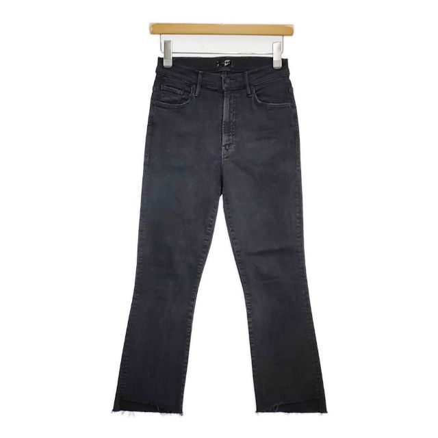 新品未使用 MOTHER インサイダークロップステップフライ デニム 26 黒 The Insider Crop Step Fray - Not Guilty | MOTHER DENIM