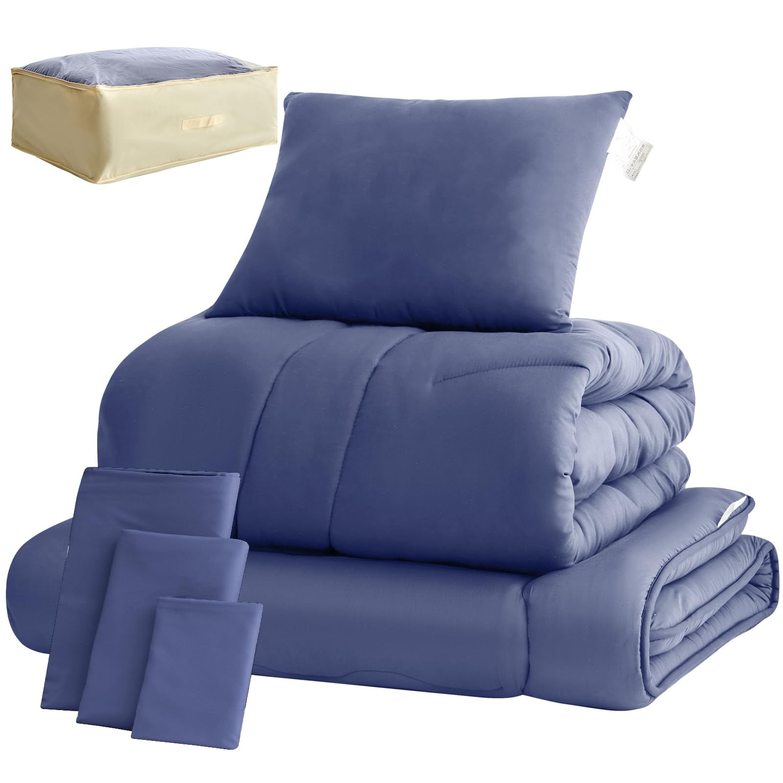 fuwawa 布団セット シングル 7点セット SEK認証 抗菌 防臭 ブラック fuwawa 布団セット シングル 布団7点セット SEK認証 防臭 寝具セット