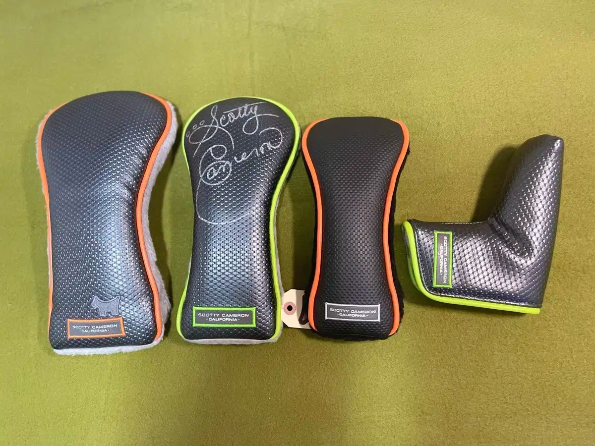 スコッティ キャメロン カーボン（オレンジ/ライム） ドウユウファー セット（新品）