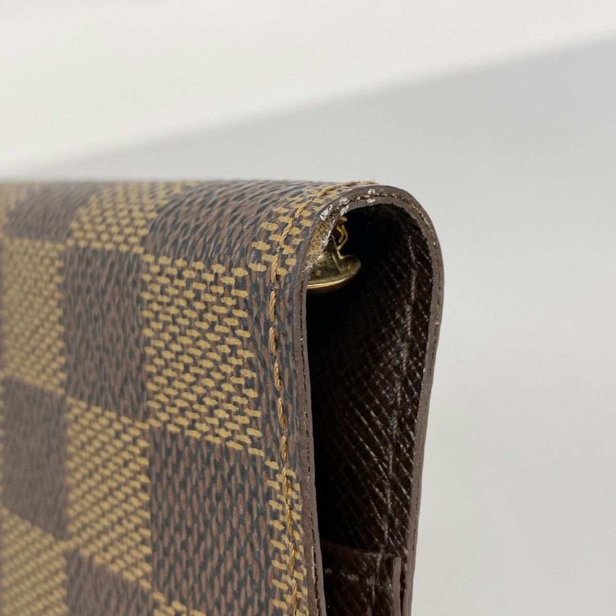 5od4044】ルイヴィトン 手帳カバー ダミエ アジェンダPM R20700 エベヌ