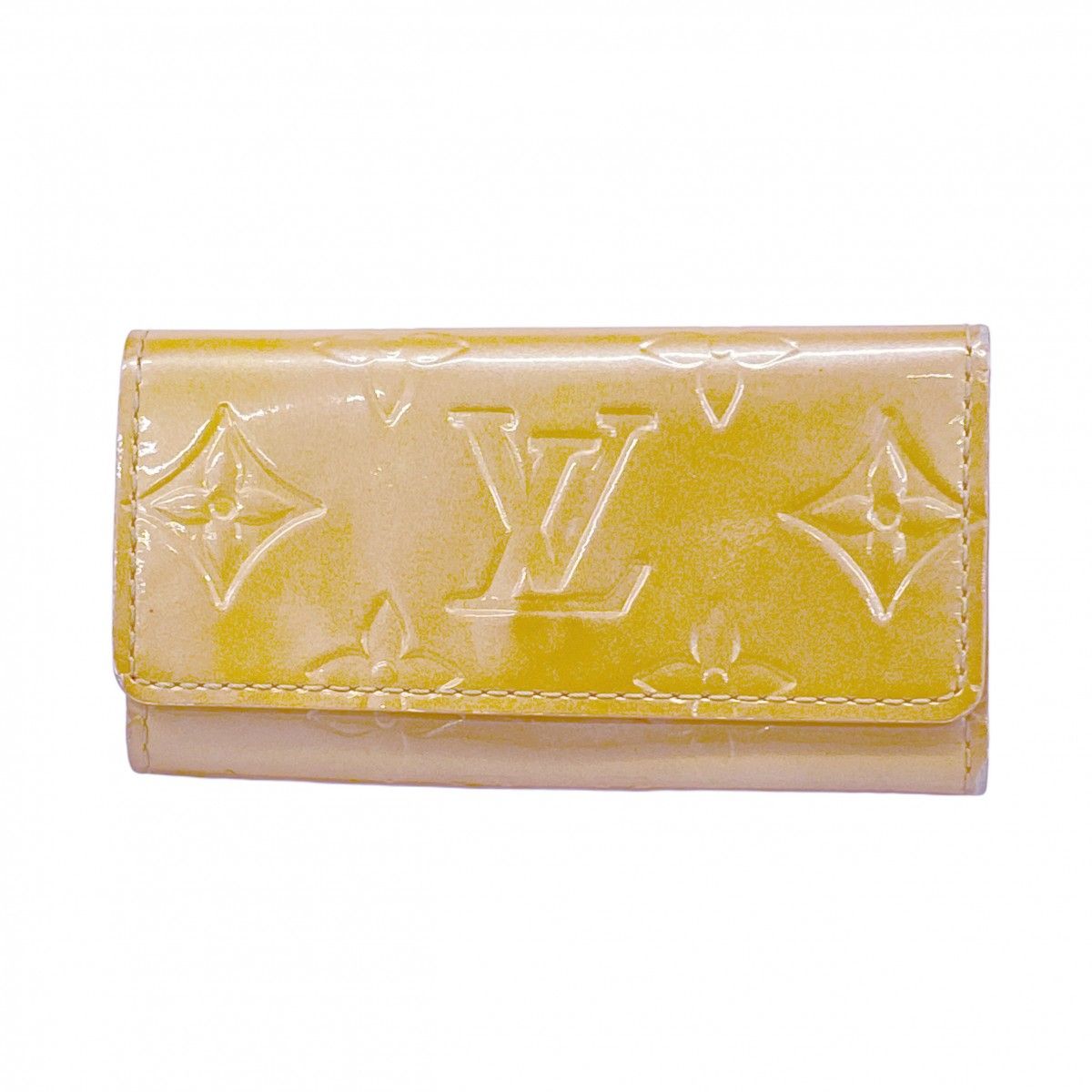 5 od 3994 ルイヴィトン キーケース ヴェルニ ミュルティクレ4 M 91358 ノワゼット レディース